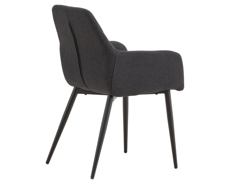 PRISKA - Chaise de salle à manger noir