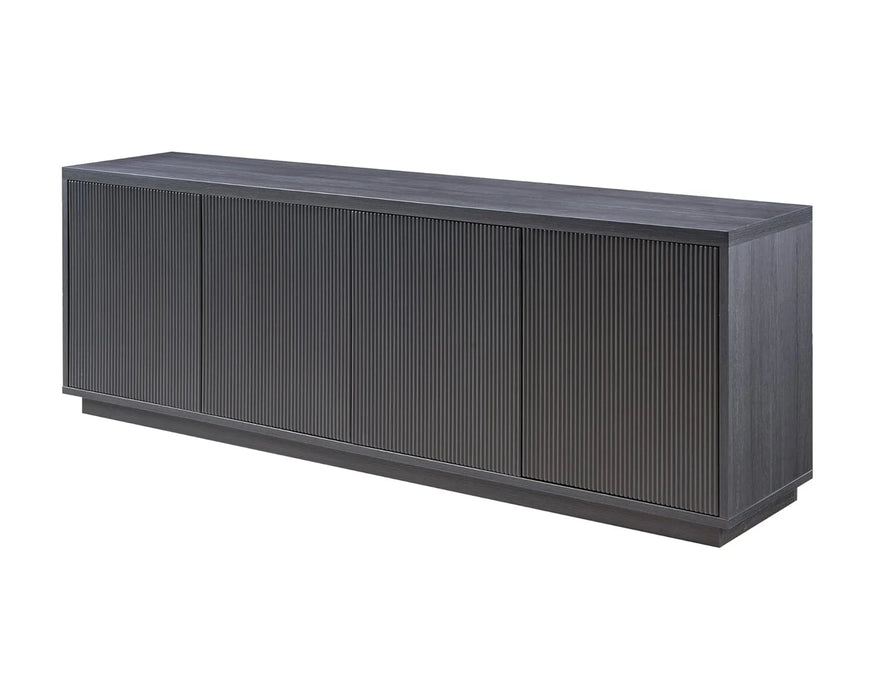 ALEXIA - Buffet 90" pin brésilien charcoal