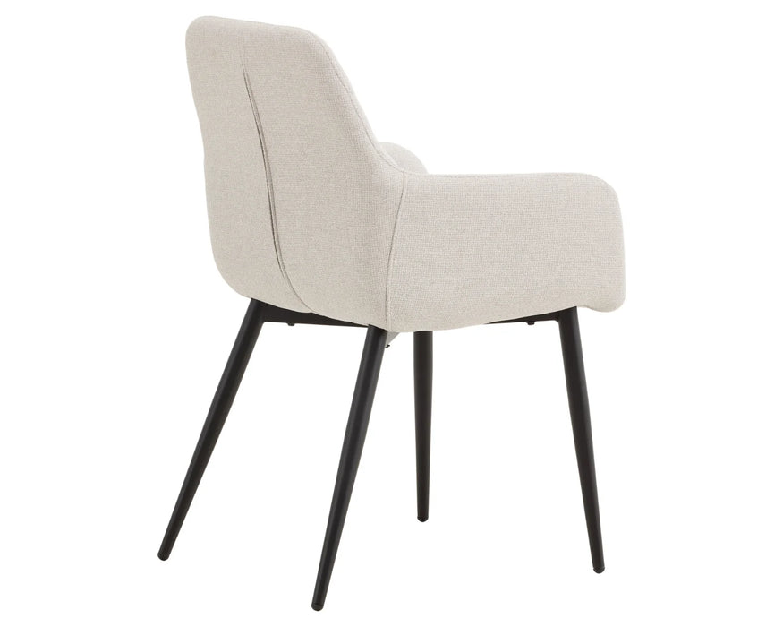 PRISKA - Chaise de salle à manger gris argent