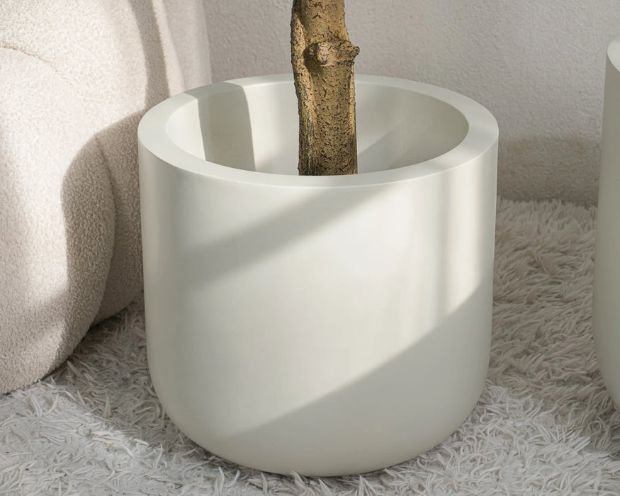 CAULDRON - Pot décoratif intérieur 13" blanc