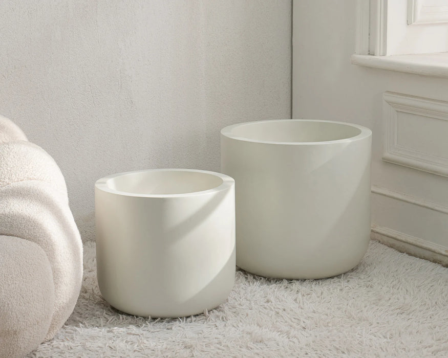 CAULDRON - Pot décoratif intérieur 13" blanc