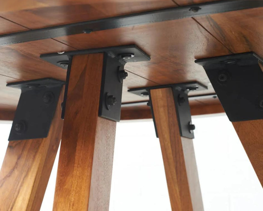 LOUSIANA - Table de cuisine 47" en bois d'acacia massif