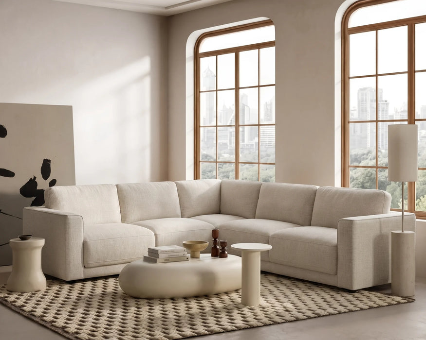 MILANO - Divan sectionnel 106" beige crème