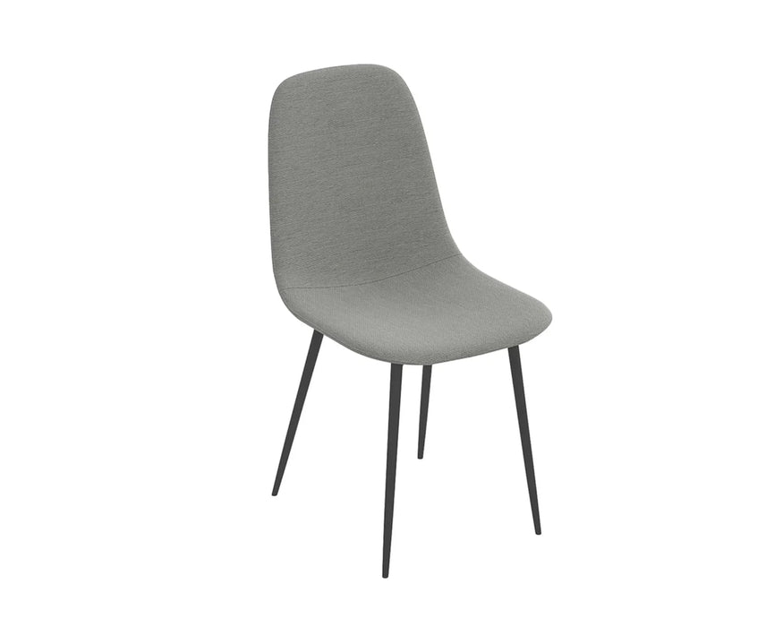 OLEN – Chaise de cuisine en tissu gris