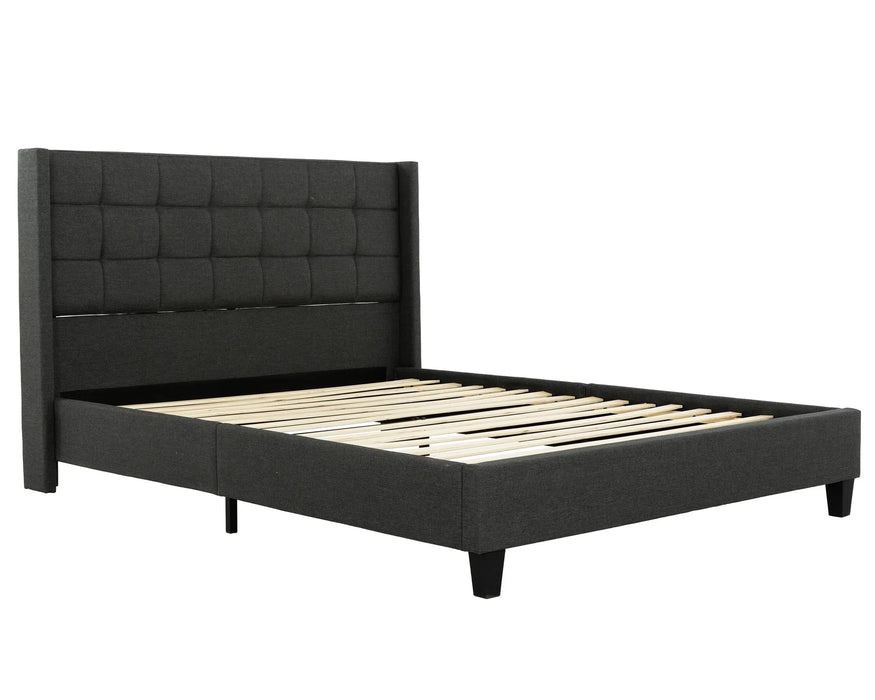 RAVEN - Base de lit gris anthracite