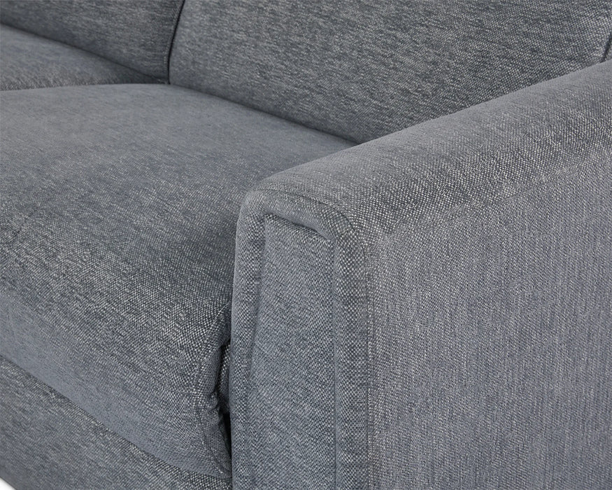 MERLIN - Sofa sectionnel inclinable électrique gris