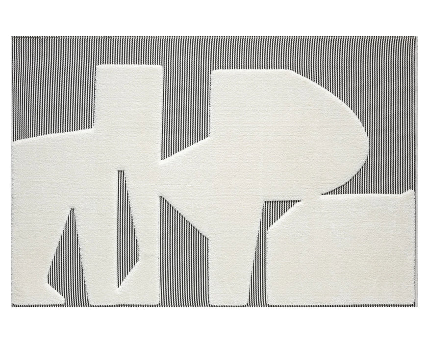 NAVAJO - Tapis 5 x 8 géométrique texturé