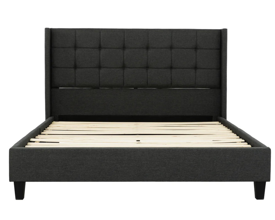 RAVEN - Base de lit gris anthracite