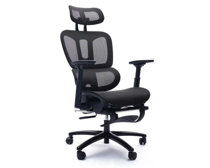 HUXLEY - Chaise de bureau ergonomique avec repose-pieds