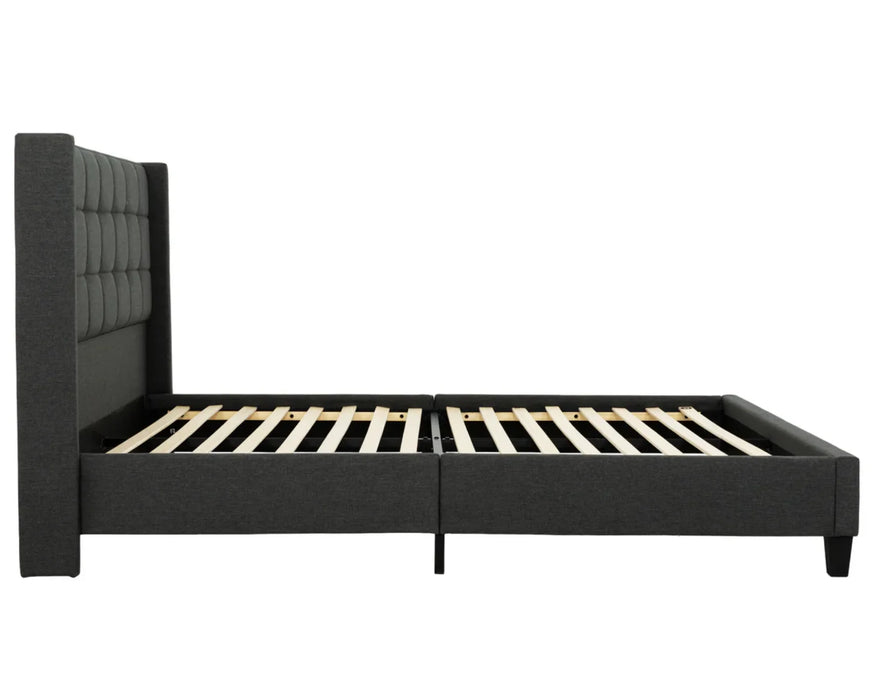 RAVEN - Base de lit gris anthracite