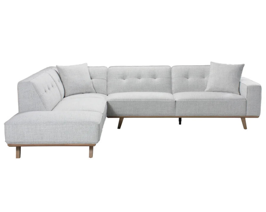DURANT - Sofa sectionnel 118" gris