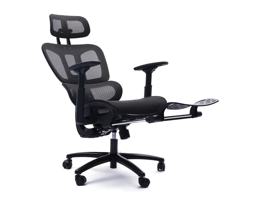 HUXLEY - Chaise de bureau ergonomique avec repose-pieds