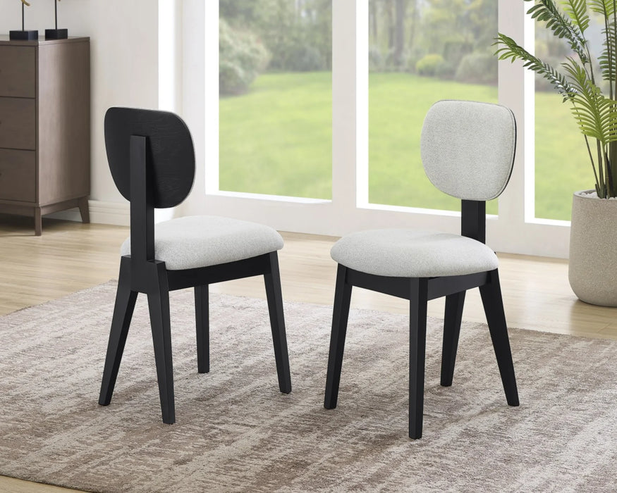 SUND - Chaise de cuisine contemporaine noire