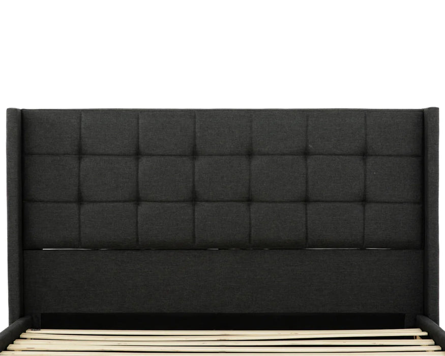 RAVEN - Base de lit gris anthracite