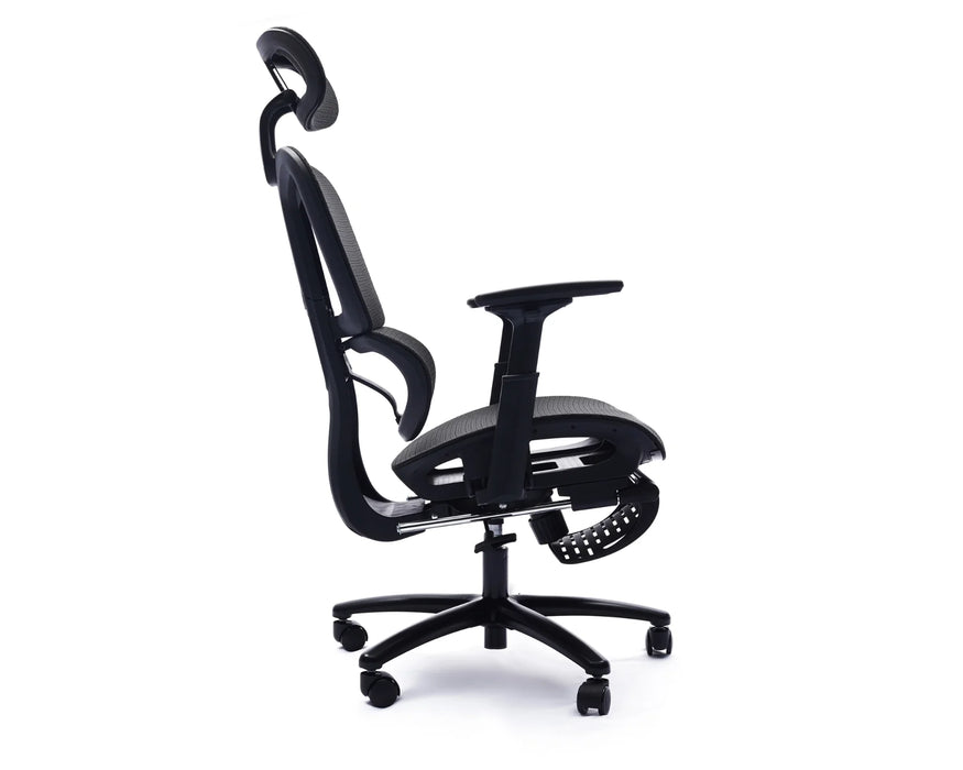 HUXLEY - Chaise de bureau ergonomique avec repose-pieds
