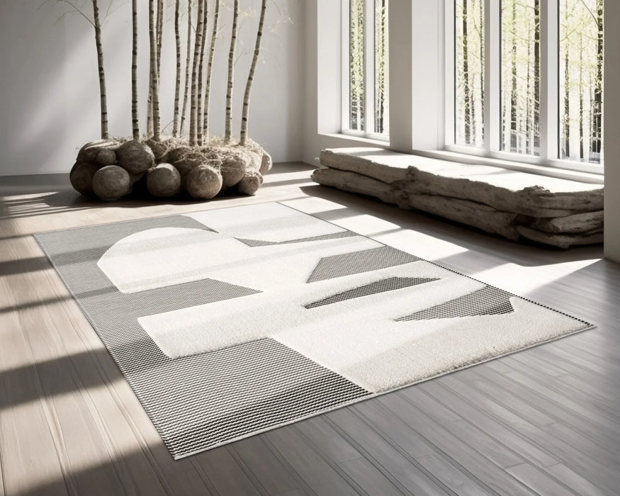 NAVAJO - Tapis 5 x 8 géométrique texturé