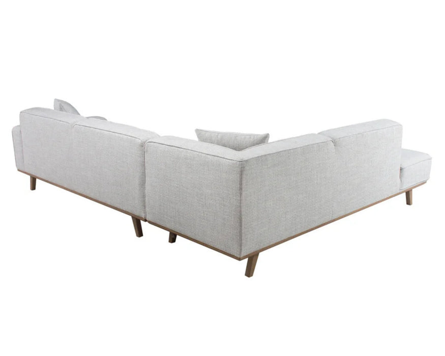 DURANT - Sofa sectionnel 118" gris