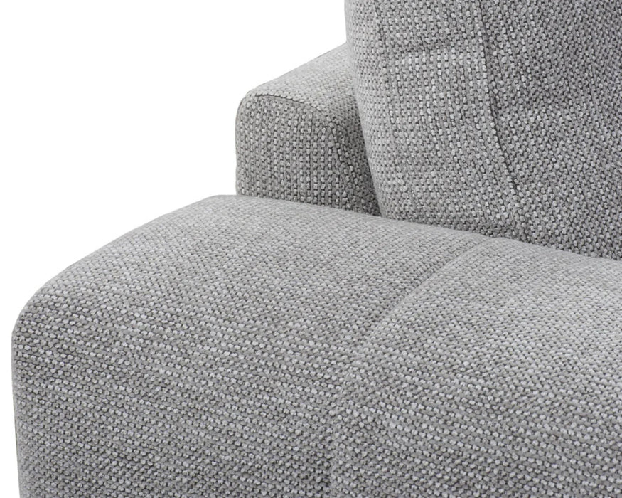 ENZO - Chaise gauche 44" gris pâle