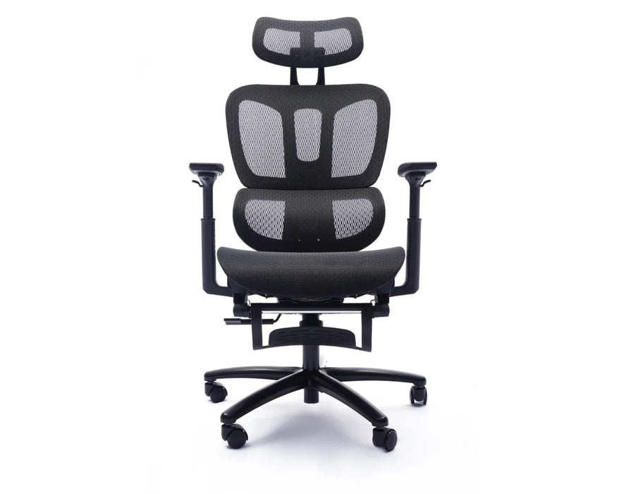 HUXLEY - Chaise de bureau ergonomique avec repose-pieds