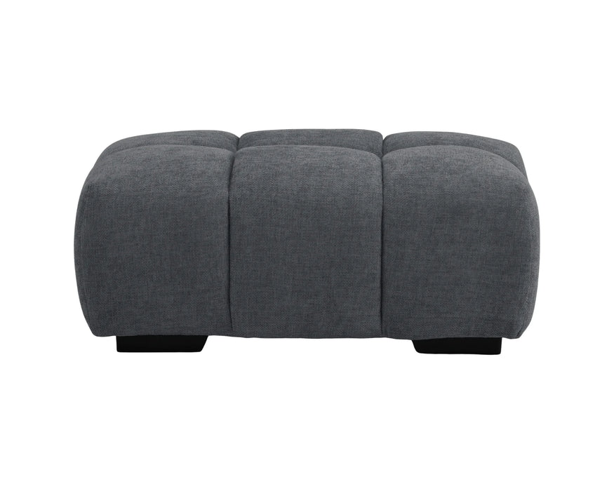 OLIVIA - 39" Grey Ottoman