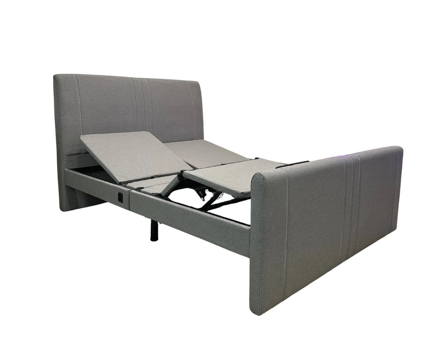 GASPARD - Base de lit ajustable électrique avec massage intégré gris