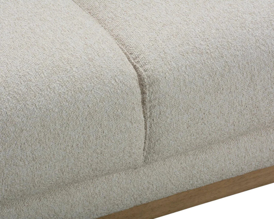LUCA - Sofa 3 places 84" crème