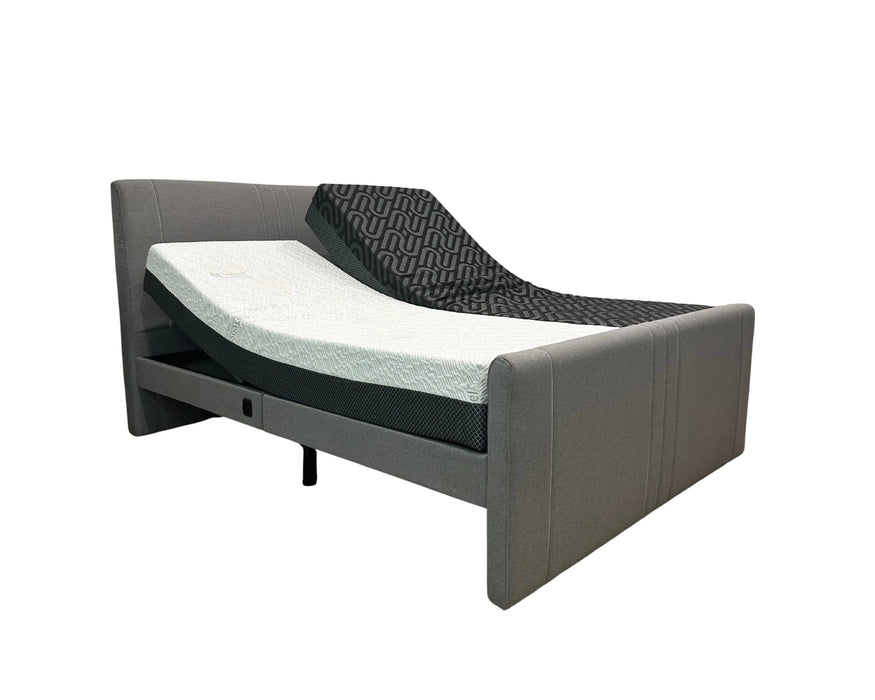 GASPARD - Base de lit ajustable électrique avec massage intégré gris