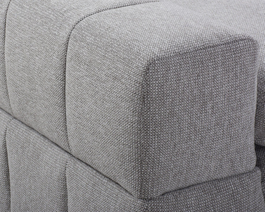 ENZO - Chaise gauche 44" gris pâle