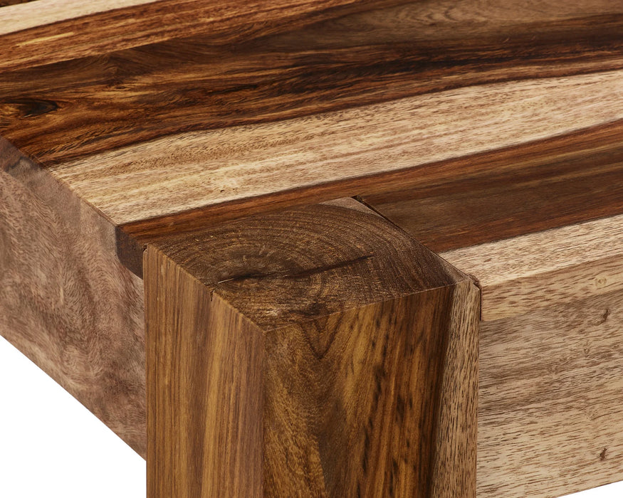 TAJA - Table à manger en bois sheesham massif