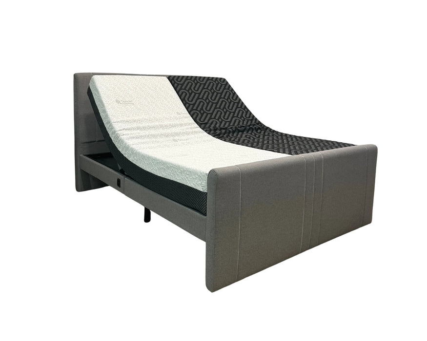 GASPARD - Base de lit ajustable électrique avec massage intégré gris