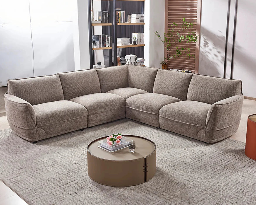 SCALA - Sofa sectionnel 111" taupe