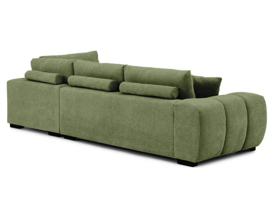 OLIVIA - Sofa sectionnel 120" vert forêt