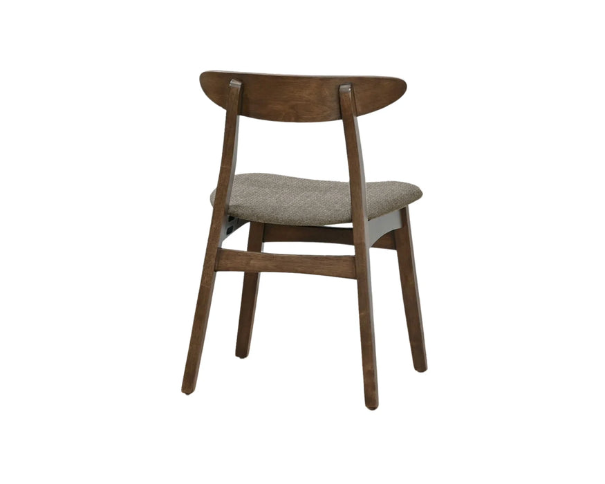 AOSTA - Mid-Century Walnut Wood Kitchen Chair