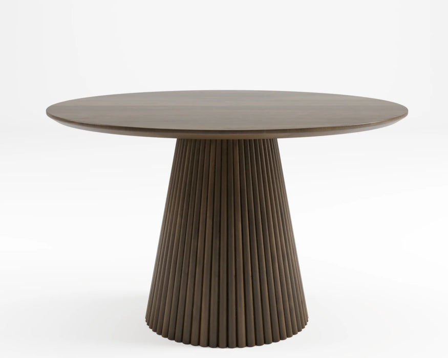 KALLA - Table à manger 48" ronde noyer foncé