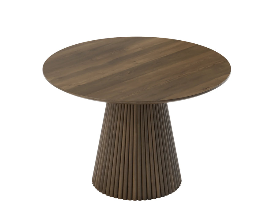 KALLA - Table à manger 48" ronde noyer foncé