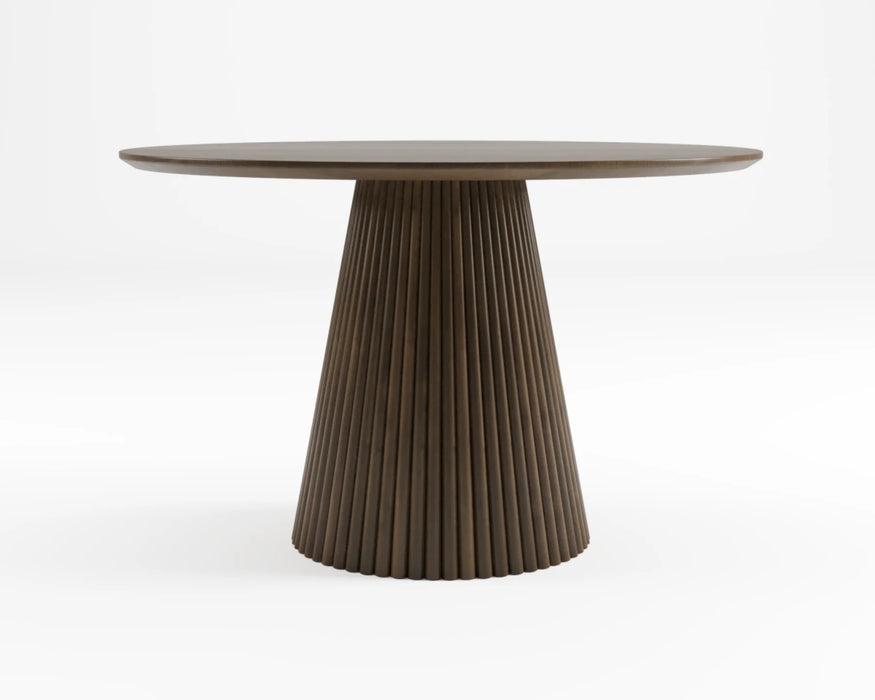 KALLA - Table à manger 48" ronde noyer foncé