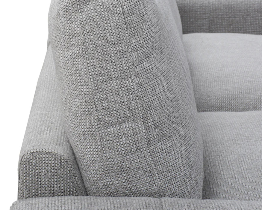 ENZO - Sofa modulaire 5 morceaux gris pâle