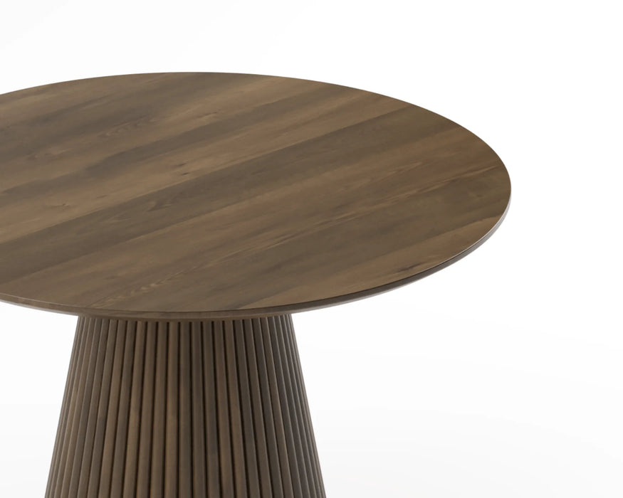 KALLA - Table à manger 48" ronde noyer foncé