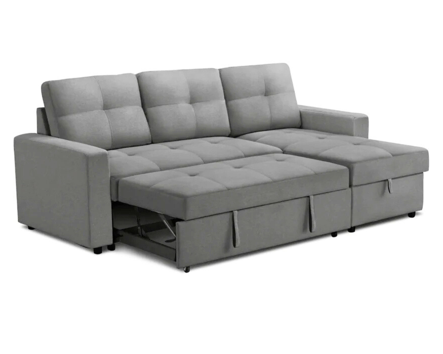 LEO - Sofa-lit 90" réversible gris foncé