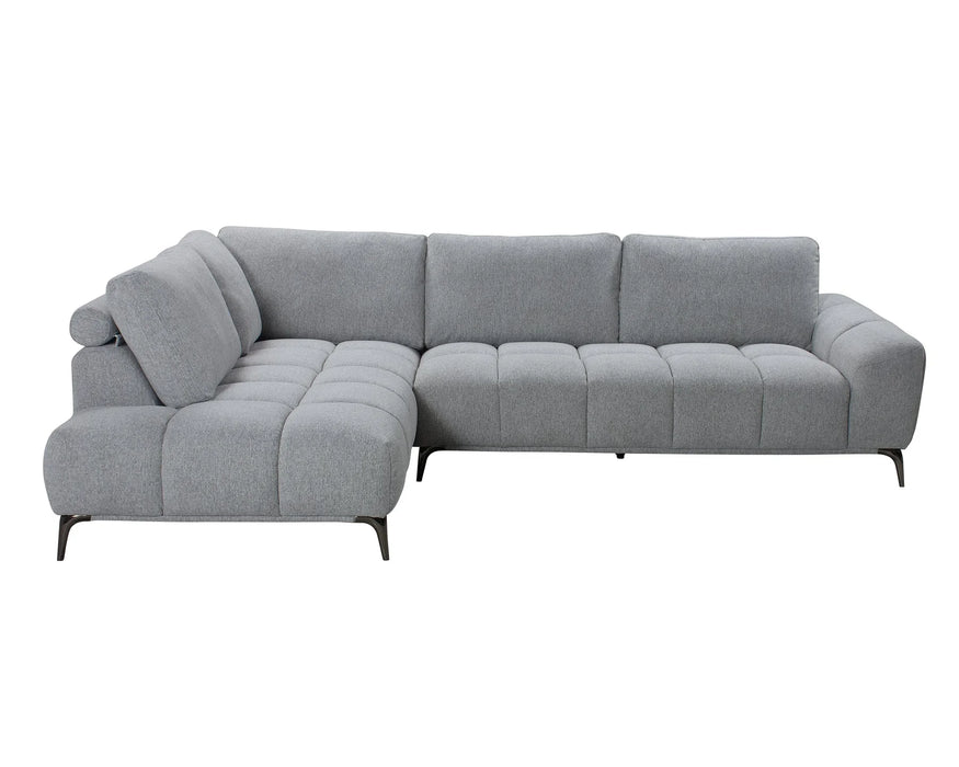 TEMPO - Sofa sectionnel 116" gris