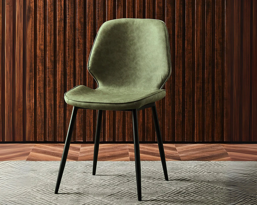 MONROE - Chaise de cuisine vert