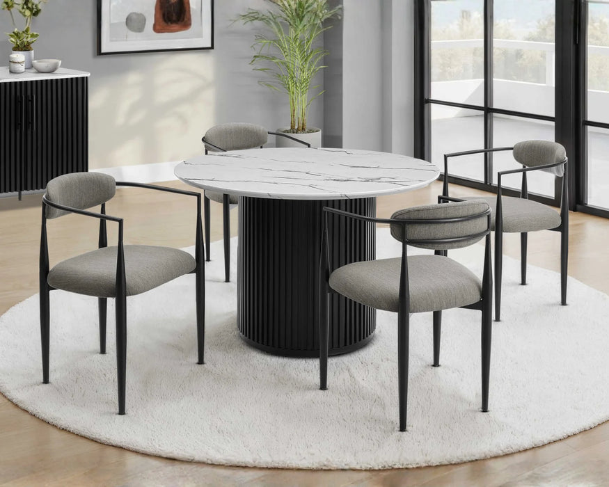 NOX - Contemporary Grey Kitchen Chair