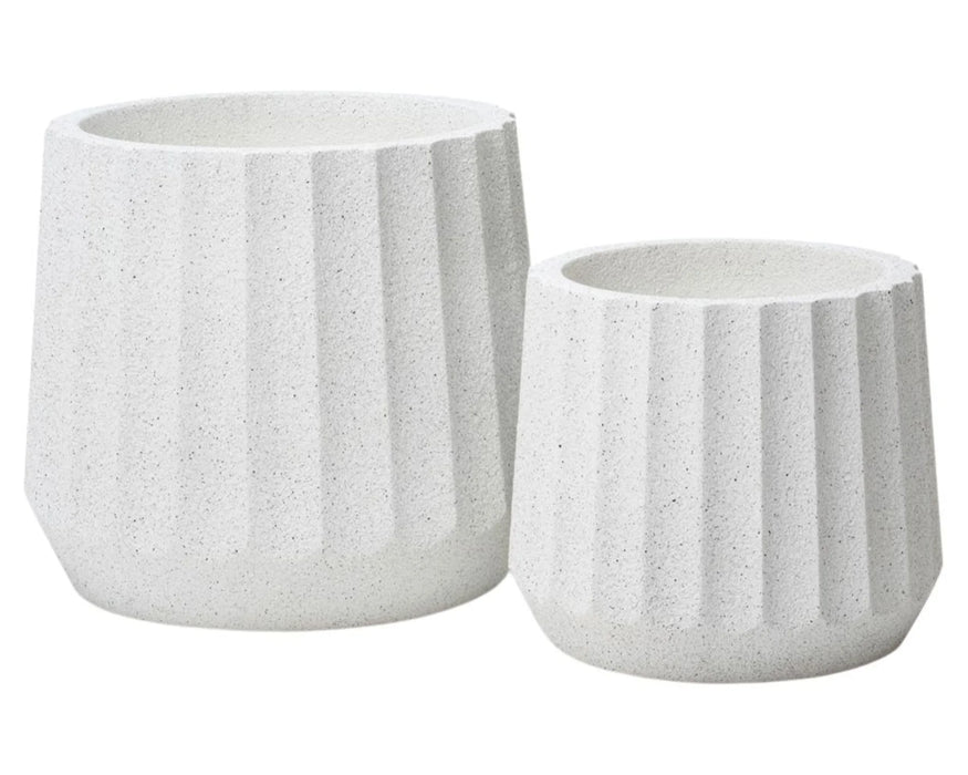 CUPCAKE - Pot décoratif intérieur 14" blanc