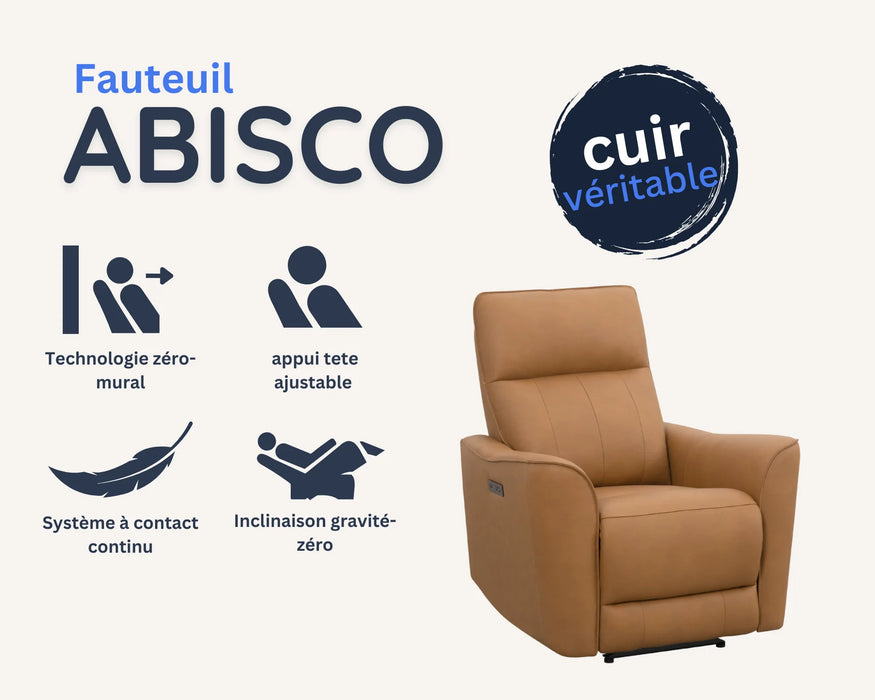 ABISCO - Fauteuil inclinable 32" tan
