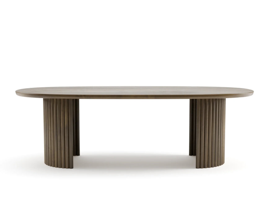 AUBÉRY - 96" Solid Mango Wood Dining Table