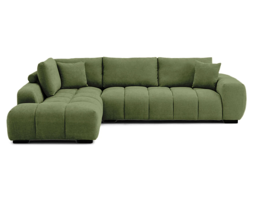 OLIVIA - Sofa sectionnel 120" vert forêt