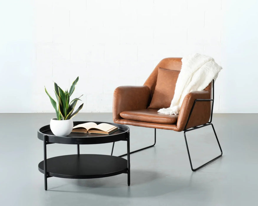 PAVIA - Table de salon 27" acacia noir