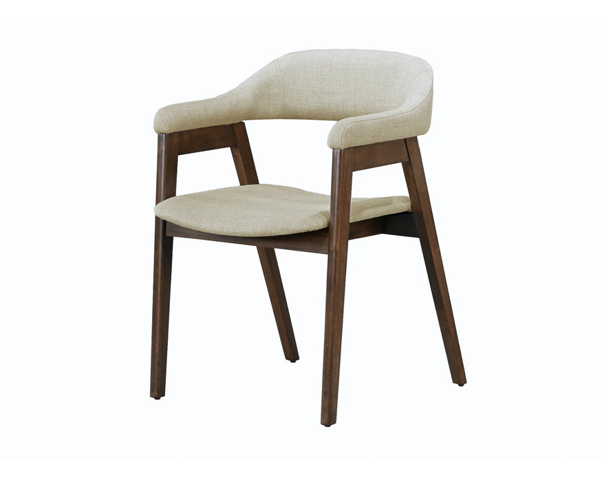 BOREA - Ensemble de salle à manger en bois brun avec chaises