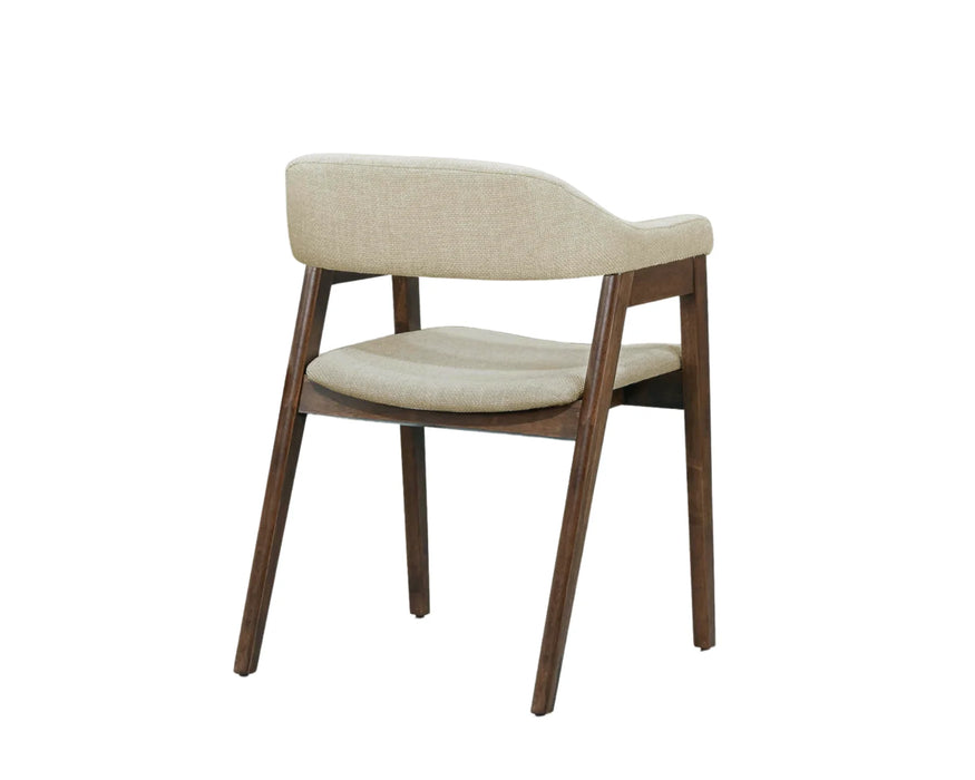 BOREA - Ensemble de salle à manger en bois brun avec chaises