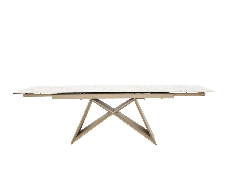 MALIBOU - Table de cuisine extensible 71" - 102" en céramique